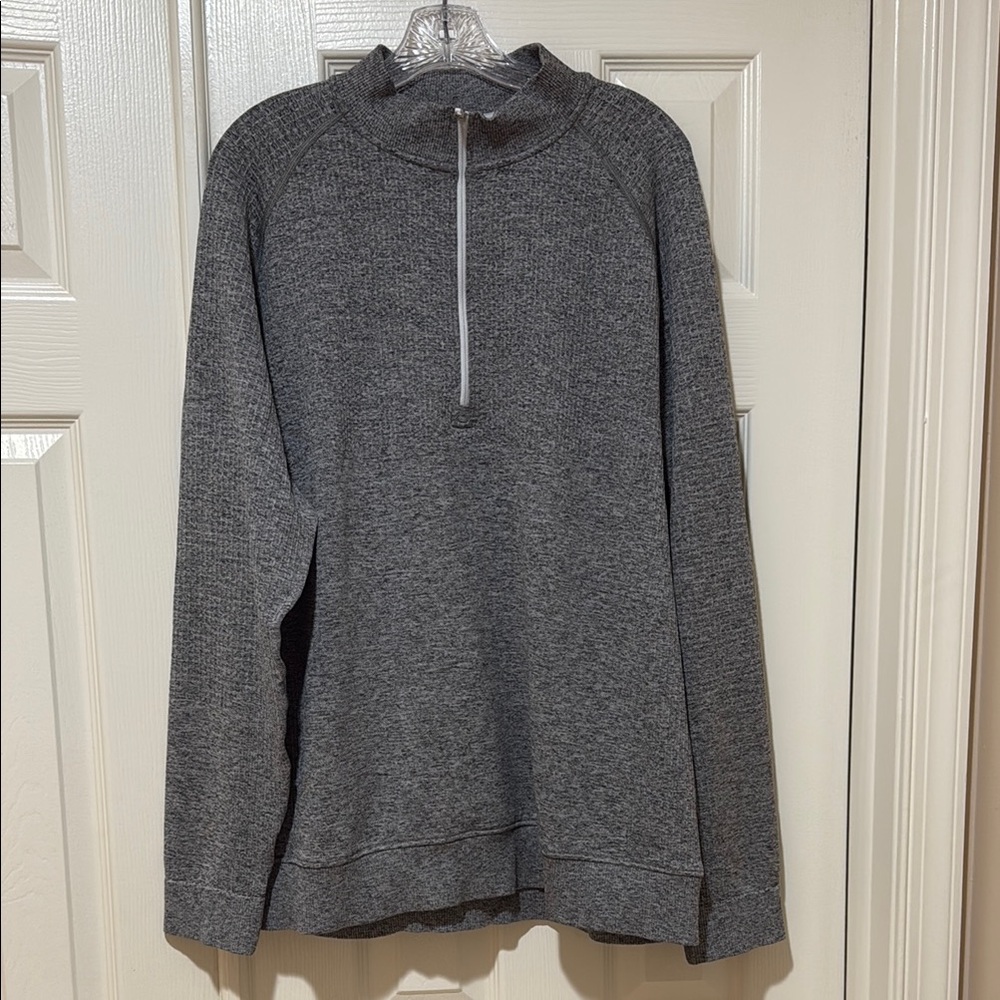 Lululemon Engineered Warmth half-zip Men's Gray Half-Zip Sweater